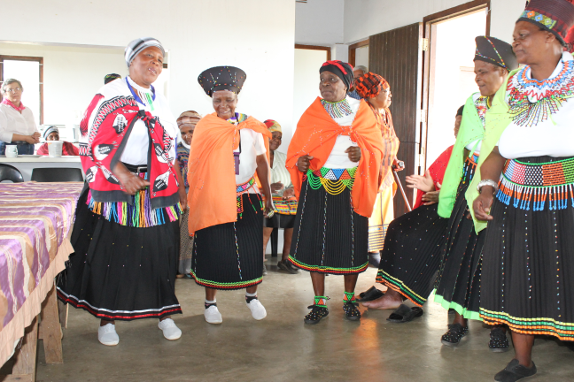 Heritage Day - Ladies Dancing in Trad Zulu Dresses